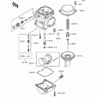 Ninja 500 (EX500-D1) Карбюратор в разборе