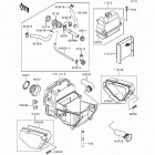 Ninja 500 (EX500-D1) Воздухозаборник