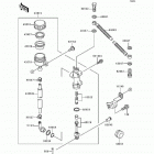 Ninja 500 (EX500-D1) Задний торм цилиндр
