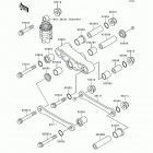 Ninja 500 (EX500-D1) Задняя подвеска