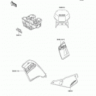 KLR650 (KL650-A10) Decals(green)(kl650-a10 / a11 / a12)