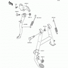 Ninja 500 (EX500-D1) Подножка