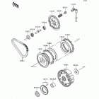 Ninja 500 (EX500-D1) Сцепление