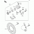 Ninja 500 (EX500-D1) Задний тормоз