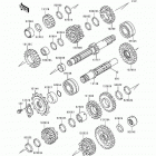 Ninja 500 (EX500-D1) Трансмиссия