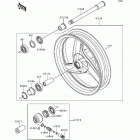 Ninja 500 (EX500-D1) Переднее колесо
