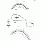 Vulcan 1500 Classic (VN1500-E1) Decals(ebony)
