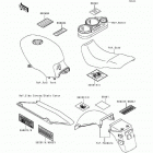 Ninja 500 (EX500-D1) Наклейки предупреждения