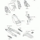 KX500 (KX500-E9) Наклейки предупреждения