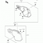 KX500 (KX500-E9) Боковые обтекатели