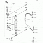 KX500 (KX500-E9) Задний торм цилиндр