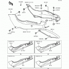 Ninja 500R (EX500-D3) Боковые обтекатели