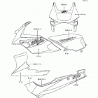 Ninja 500 (EX500-D4) Decals(blue)(ex500-d4)