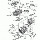 Vulcan 1500 L (VN1500-C3) Головка цилиндра
