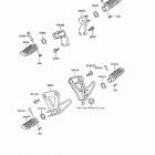 KLR650 (KL650-A8) Подножки