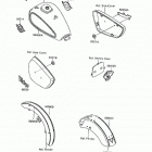 Vulcan 88 (VN1500-A9) Наклейки (зеленый  /  синий)