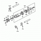 KE100 (KE100-B13) Валы и вилки переключения передач