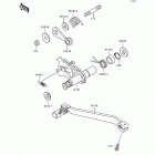 KLX650 (KLX650-C2) Механизм переключения передач