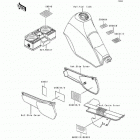 KLR250 (KL250-D13) Наклейки предупреждения
