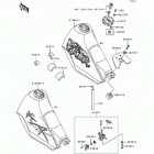 KLR250 (KL250-D13) Fuel tank(kl250-d11 / d12 / d13 / d14)