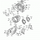 KLR650 (KL650-A8) Крышки двигателя