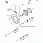 KX125 (KX125-K2) Задняя ступица колеса