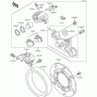 KLX650 (KLX650-C2) Задний тормоз