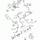 Vulcan 88 (VN1500-A7) Масляный и водяной насос. фильтр масленый