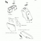 KLX650 (KLX650-C2) Наклейки предупреждения