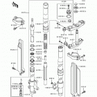 KLX650 (KLX650-C2) Передняя вилка