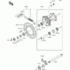 KX500 (KX500-E5) Задняя ступица колеса