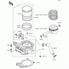 KLR250 (KL250-D13) Цилиндр и поршни