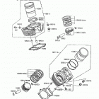Vulcan 88 (VN1500-A7) Цилиндр и поршни
