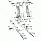 Police 1000 (KZ1000-P14) Swingarm / shock absorber