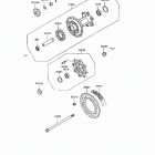 KLR650 (KL650-A8) Задняя ступица колеса