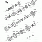 KLX650 (KLX650-C2) Трансмиссия
