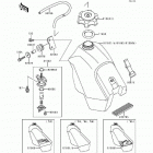 KX500 (KX500-E5) Топливный бак
