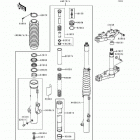 KLR250 (KL250-D13) Передняя вилка