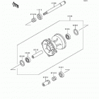 KX500 (KX500-E7) Front hub(kx500-e6 / e7 / e8)