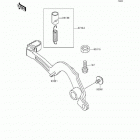 KX500 (KX500-E5) Педаль тормоза