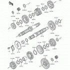 KLR250 (KL250-D13) Трансмиссия