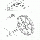 Vulcan 88 (VN1500-A7) Переднее колесо