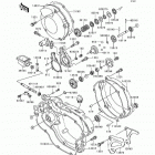 KX125 (KX125-K1) Крышки двигателя