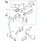 KDX200 (KDX200-E6) Главный тормозной цилиндр,передний