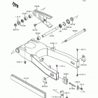 Ninja ZX-6 (ZX600-E2) Swingarm(zx600-e1 / e2)