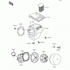 KDX250 (KDX250-D2) Воздухозаборник