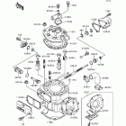 KDX200 (KDX200-E6) Цилиндр и головка цилиндров