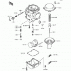 Eliminator 250 (EL250-E2) Карбюратор в разборе