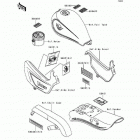 Vulcan 500 (EN500-A4) Наклейки предупреждения
