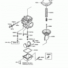 Concours (ZG1000-A7) Карбюратор в разборе